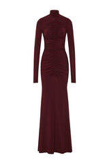 The Gathered Long Sleeve Maxi Dress — packshot