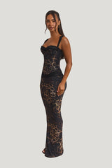 The Jayde Maxi Skirt — model side