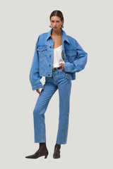 The Perfect Denim Jacket (Classic — model front
