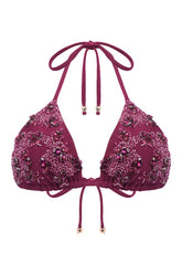 Petal Sheen Beaded Bikini Top — packshot