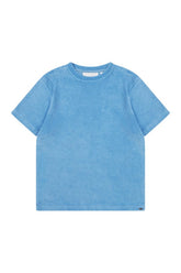 Towelling Short Sleeve T Shirt - Aqua — packshot