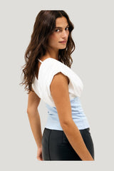 V Neck Top — model front
