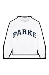 OG Varsity Mockneck - White + Denim — packshot