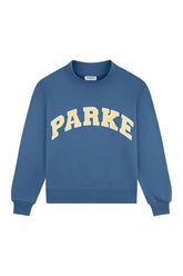 Varsity Mockneck - Washed Indigo + Peel — packshot