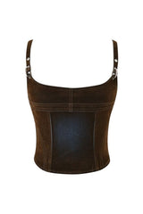 Vivaine Denim Corset Top — packshot