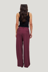 Wide High Waist Suit Pants — model front