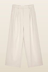 Wide High Waist Suit Pants — model back