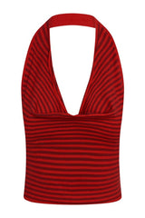 x JENNIE Briar Knit Halter Top - Spring Stripe — packshot