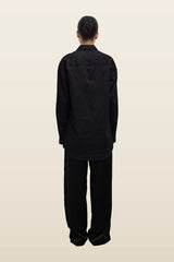 Yoko Oversized Button Down — model back