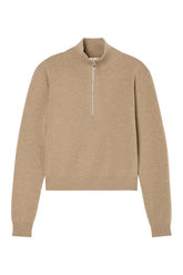 Zipped mouliné polo — packshot