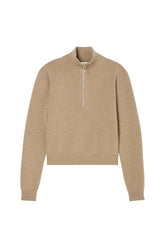Zipped mouliné polo — packshot