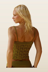 Zola Crochet Top in Paya — model back