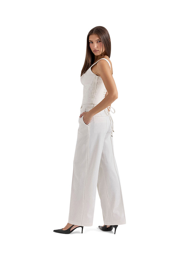 Pinstripe Tailored Trousers