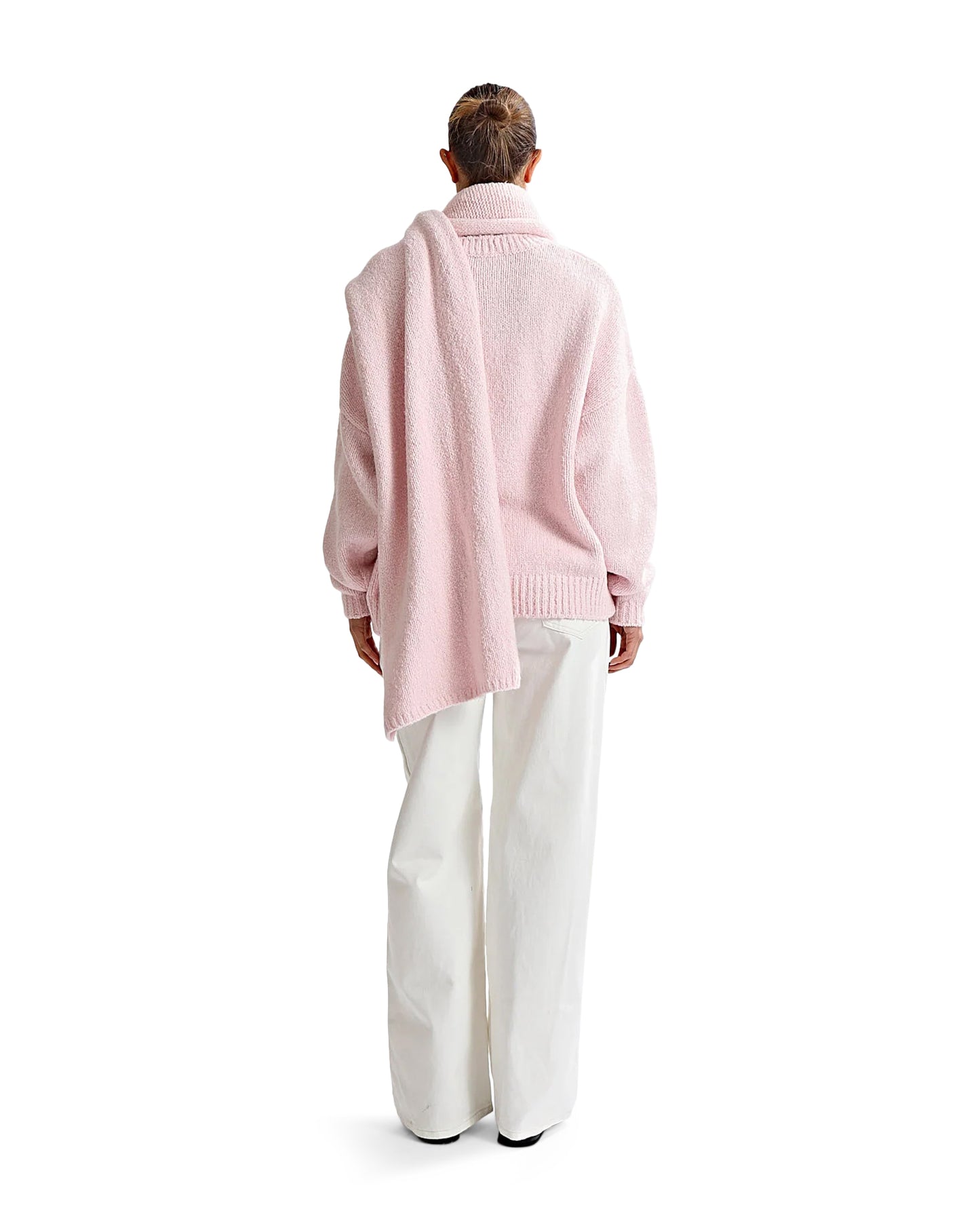 Elliot Knit Scarf Pink