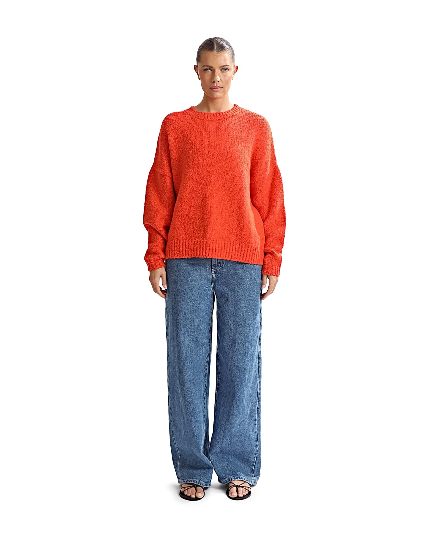 Valentina Knit Jumper Red Marl