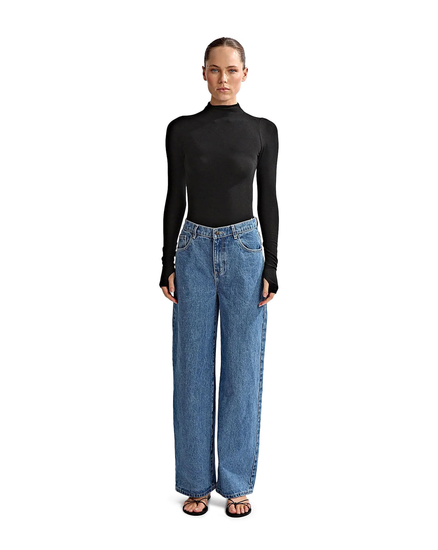 Amelia Long Sleeve Top Black