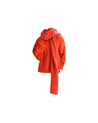 Elliot Knit Scarf Red Marl