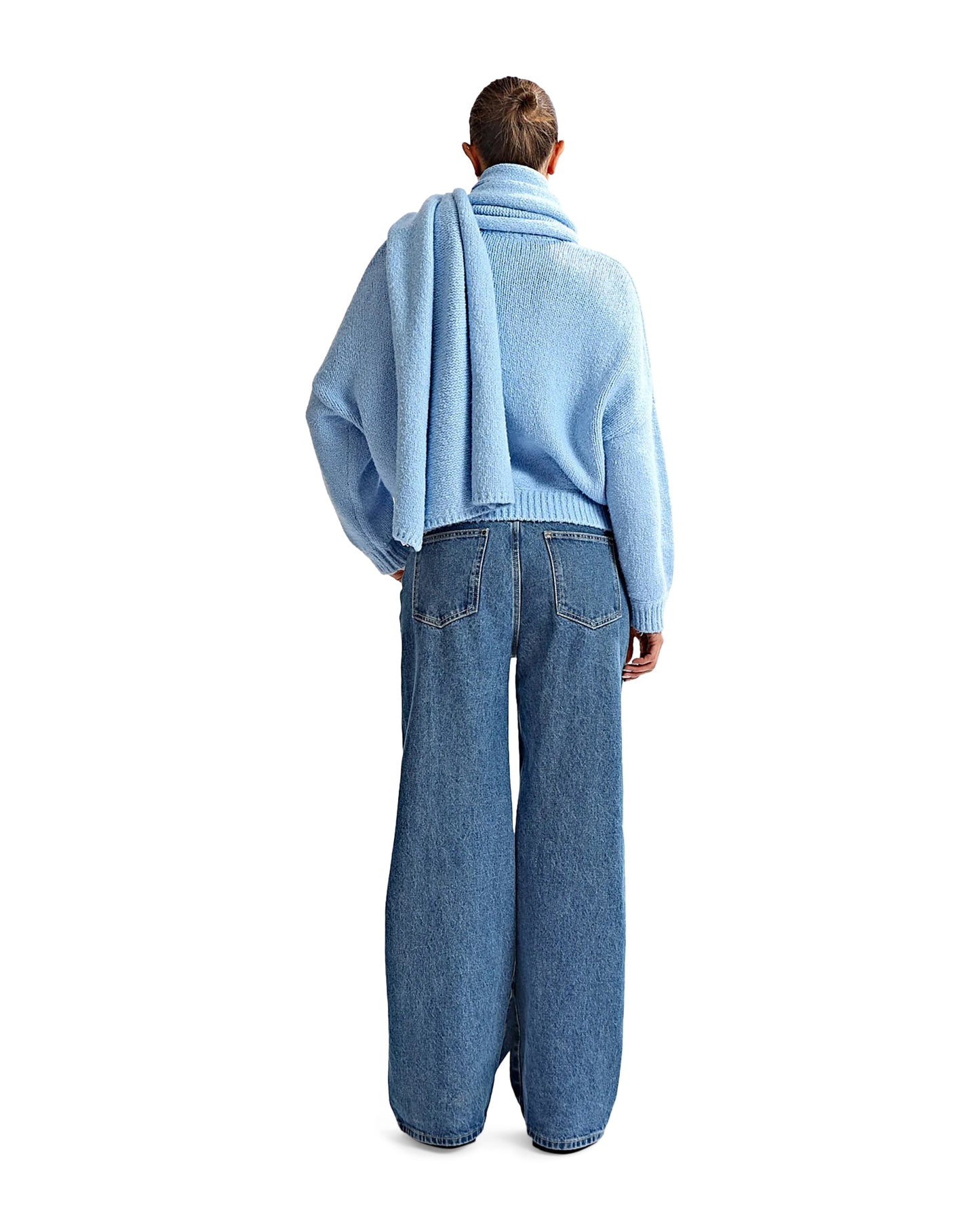 Elliot Knit Scarf Blue