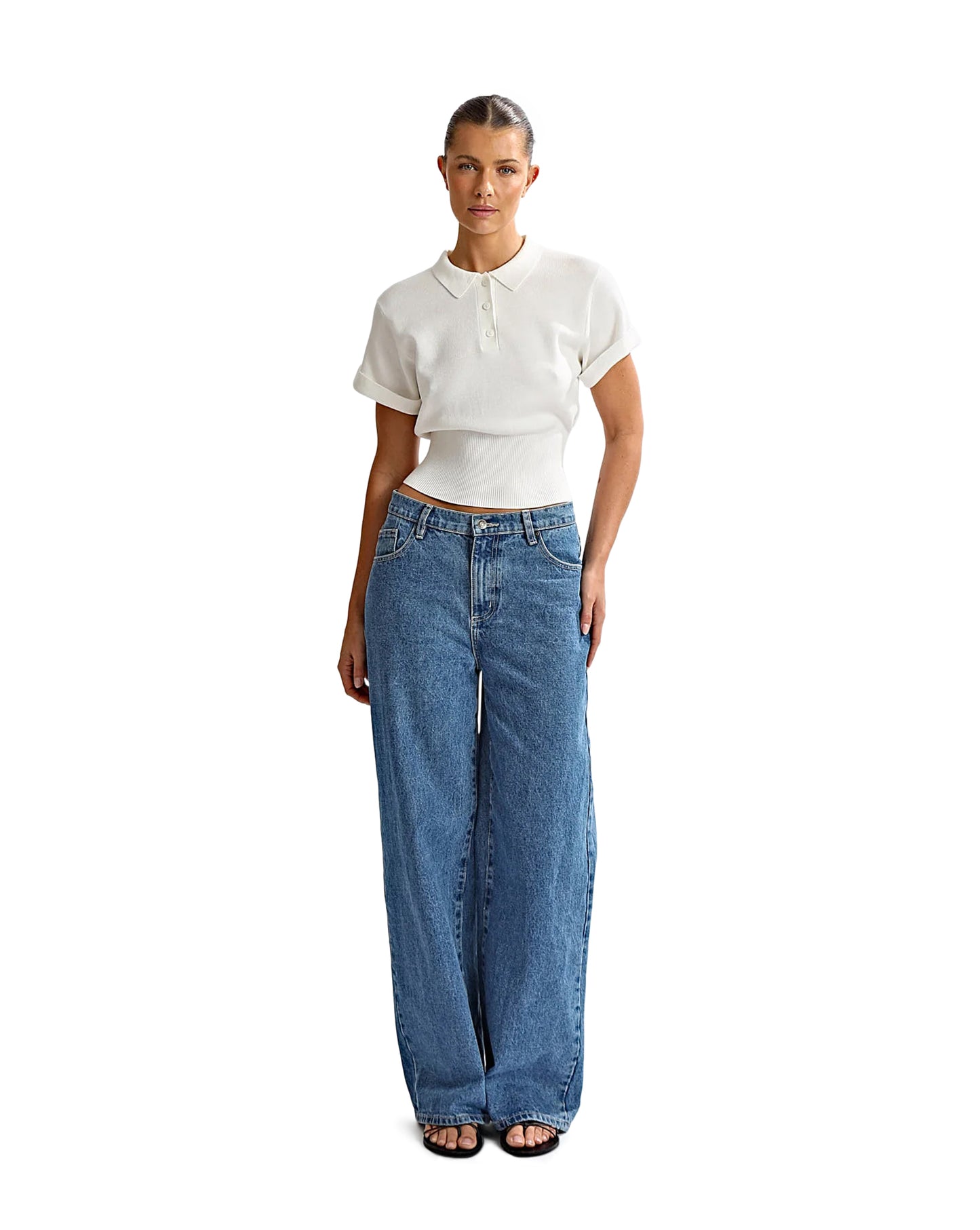 Blaire Knit Top Off White