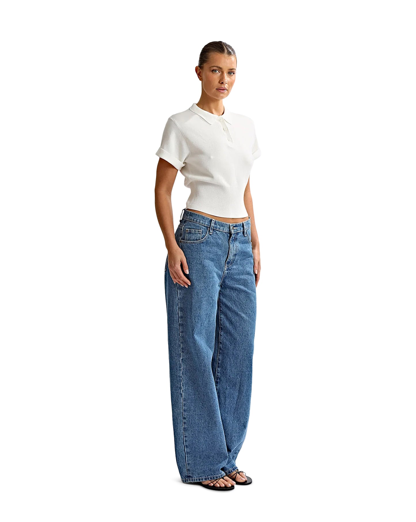 Blaire Knit Top Off White