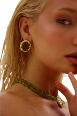 Azania Earrings in Peridot