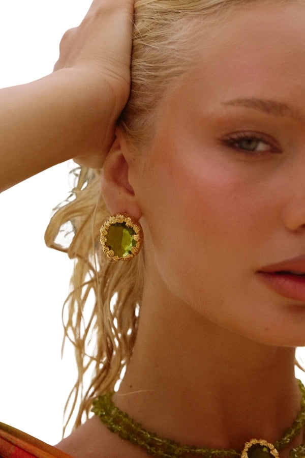 Azania Earrings in Peridot