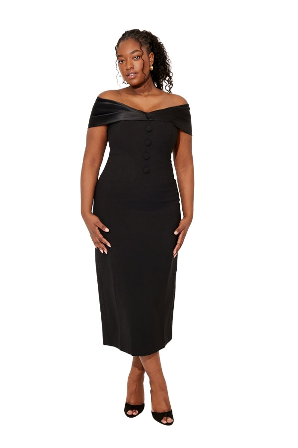 Bow Midi Dress