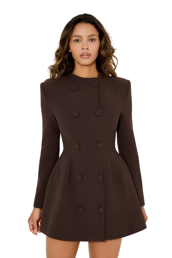 Button Mini Dress