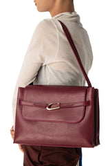 Cora Leather Shoulder Bag