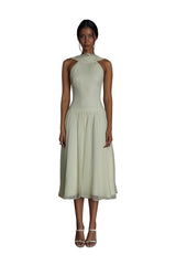 Double Cowl Lady Length Dress