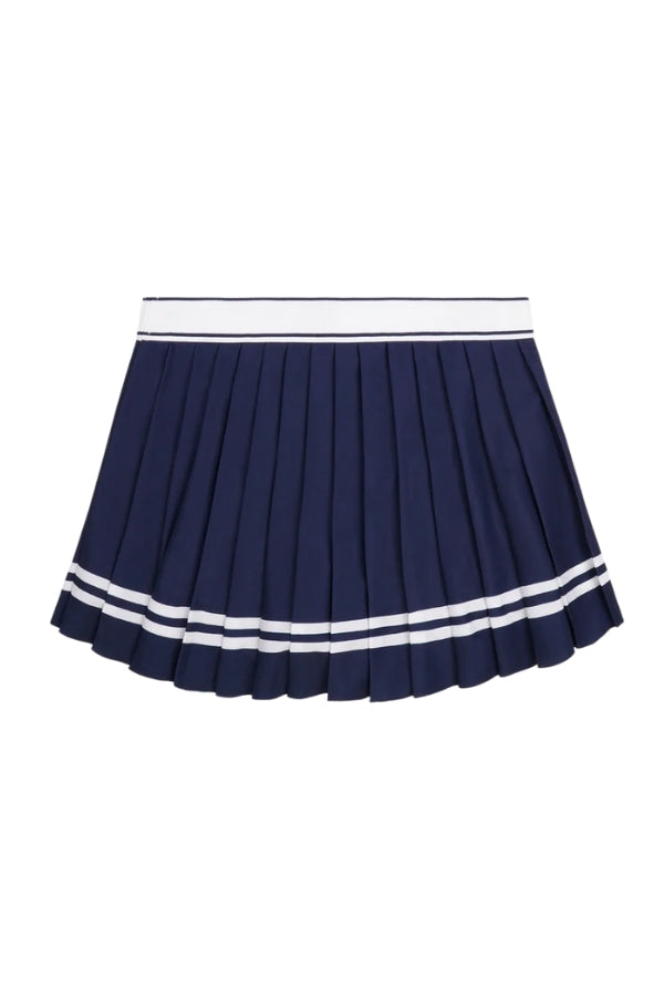 Italic Logo Pleated Skirt