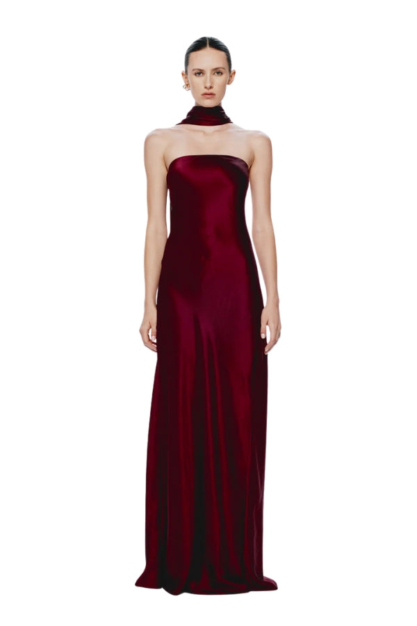 Lila Satin Dress