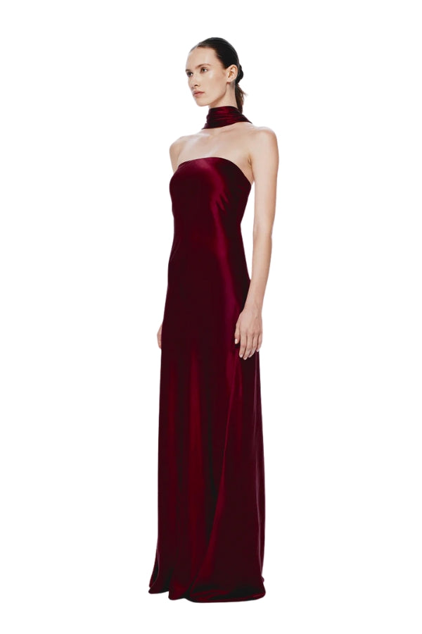 Lila Satin Dress