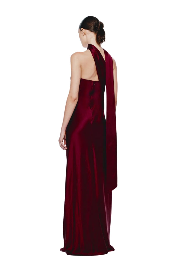 Lila Satin Dress