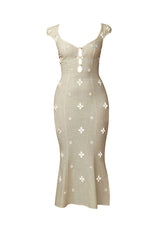 Maria Dress in Leite