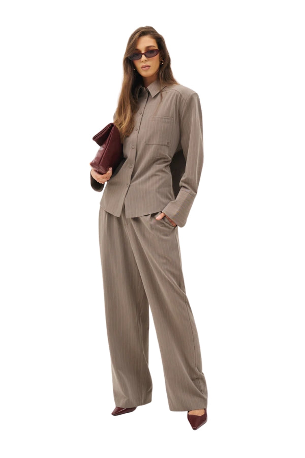 Pinstripe Tailored Trousers
