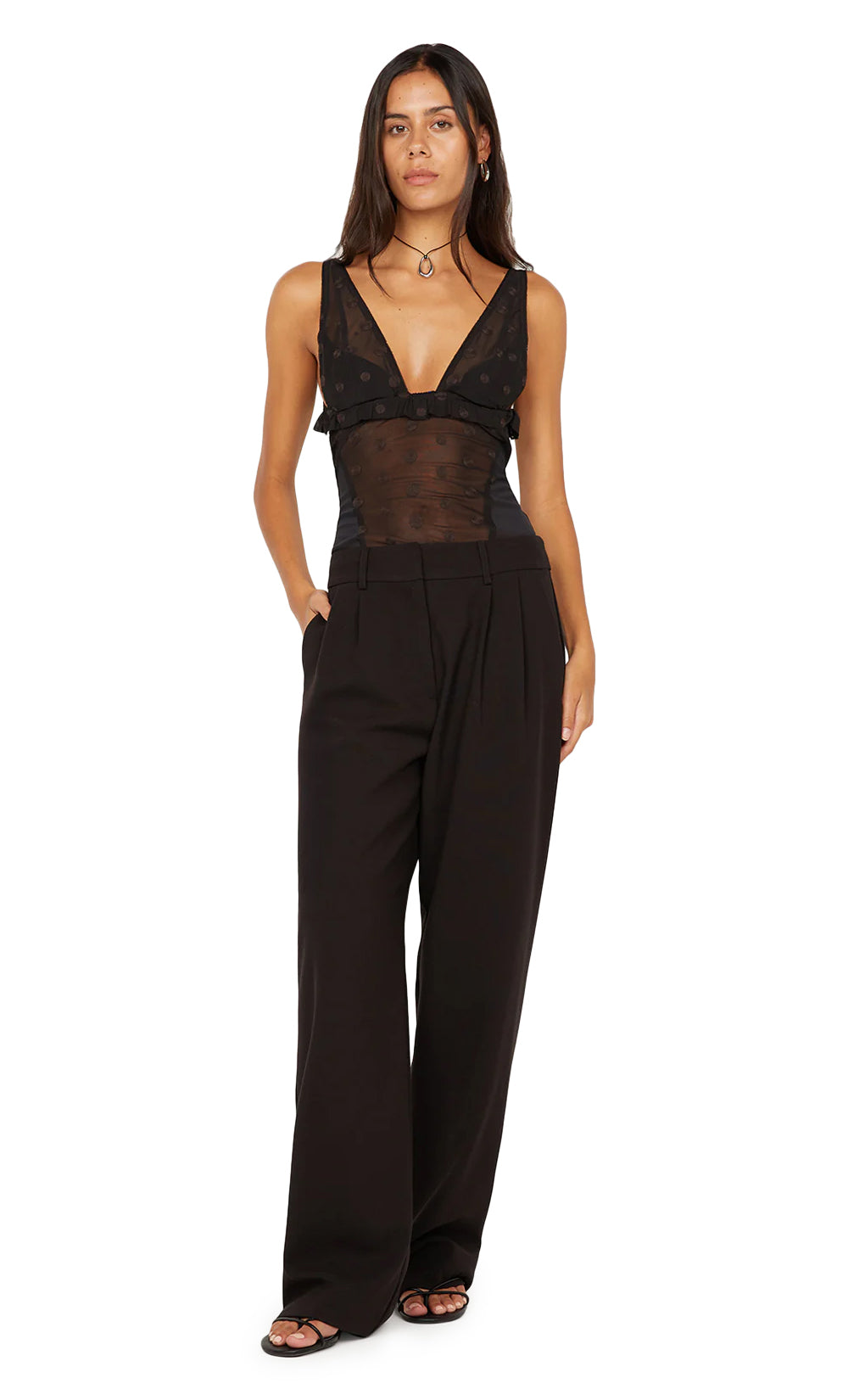Karla V Neck Top