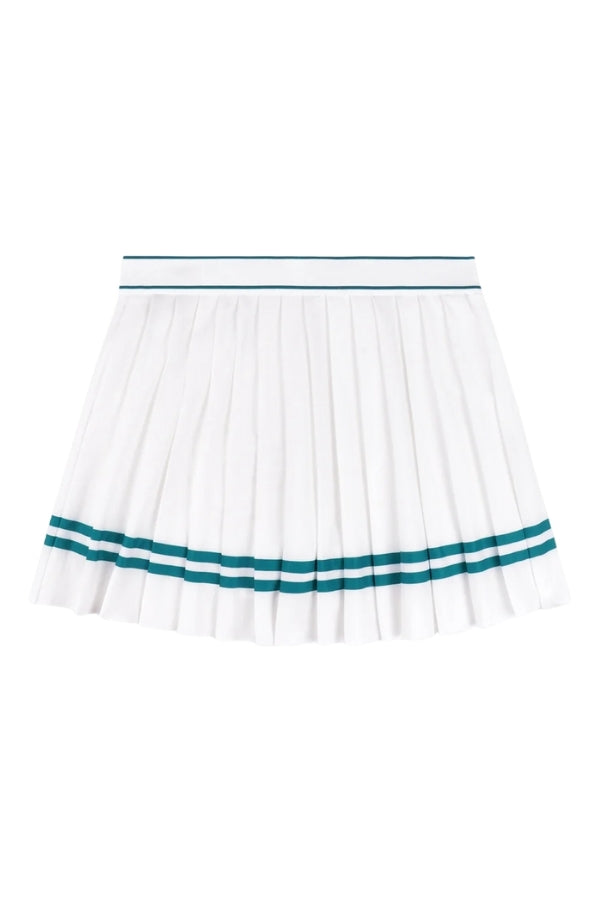 Italic Logo Pleated Skirt