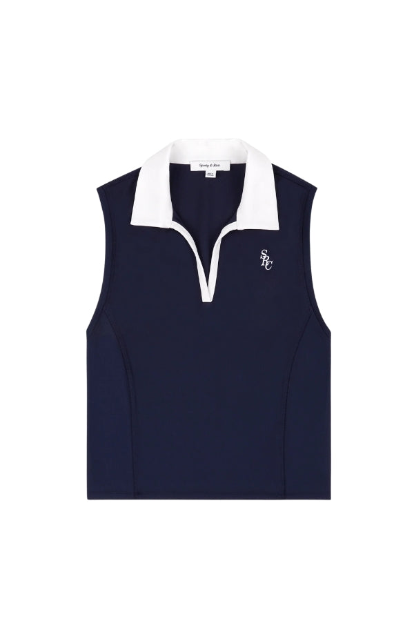 SRC Sports Polo Vest - Navy