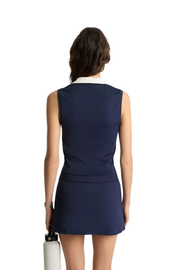 SRC Sports Polo Vest - Navy