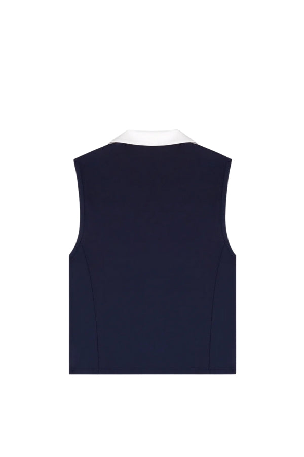 SRC Sports Polo Vest - Navy
