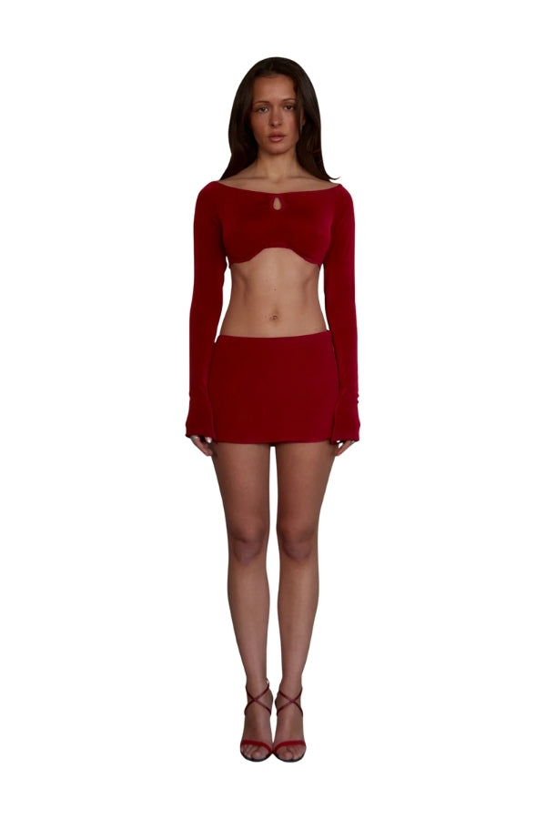 Mid Rise Mini Skirt