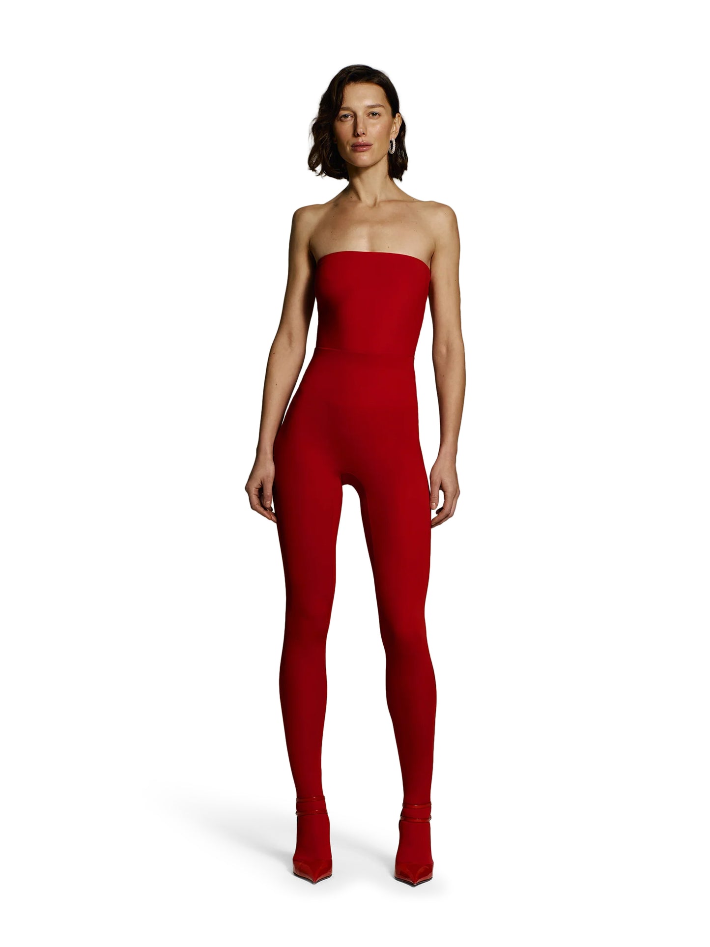 Skin Leggings In Red