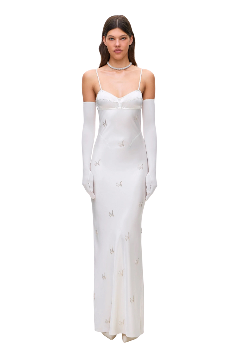 Maxi Beaded Waterlily Dress