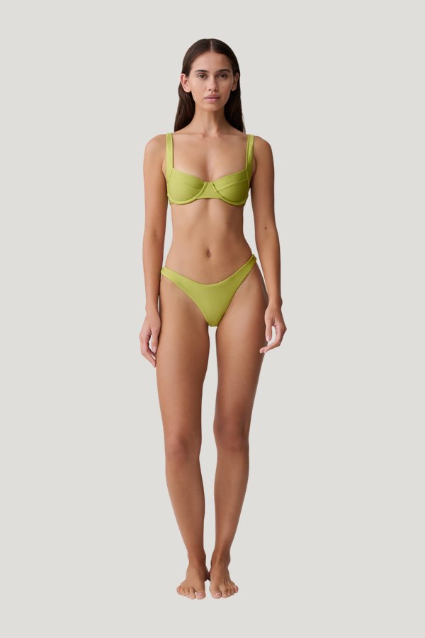 Abra Underwire Apex Bikini Top — model front