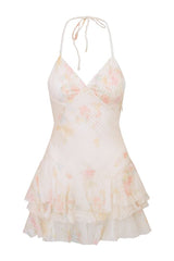 Adrinette Silk Chiffon Mini Dress — packshot