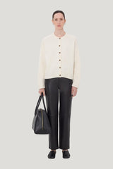 AIDAR LDS Wool cashmere cardigan — model front