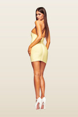 Aiden Bandage Mini Dress - Baby — model back