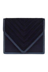 Alexa In Navy Quilted Velvet — packshot