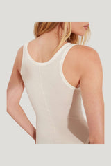 Ana Bodysuit White — model side
